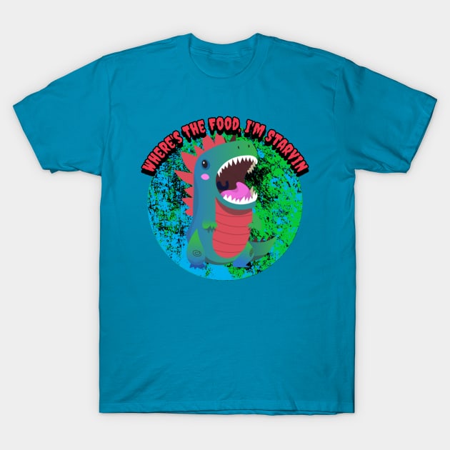 Where's The Food, I'm Starvin Graphic T-Shirt by CTJFDesigns